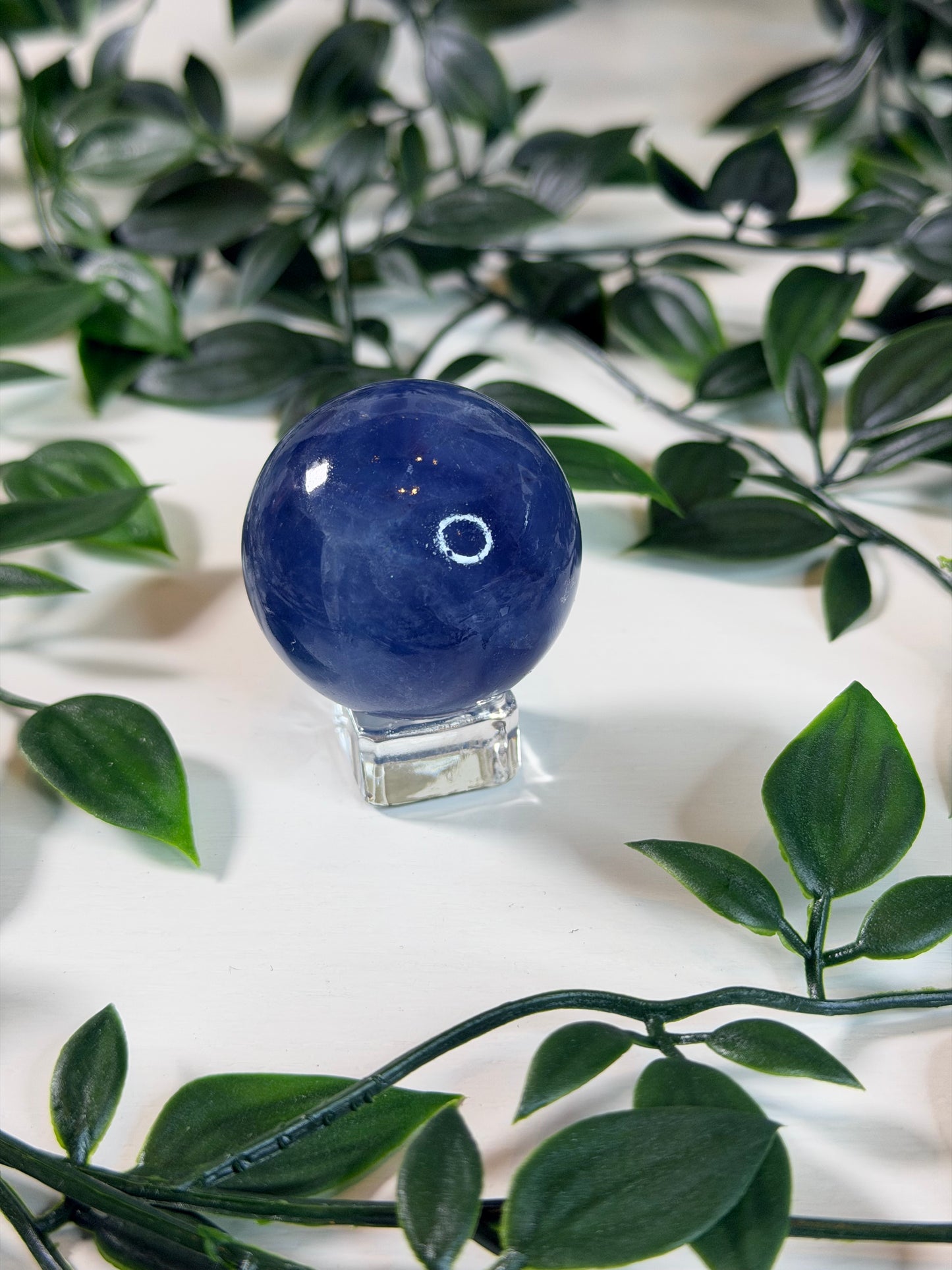 Blauwe Fluoriet bol F7