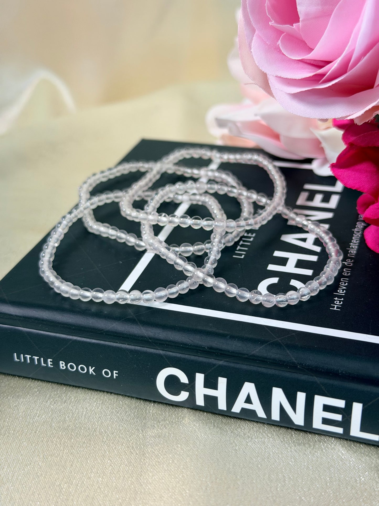 Bergkristal armband 4mm