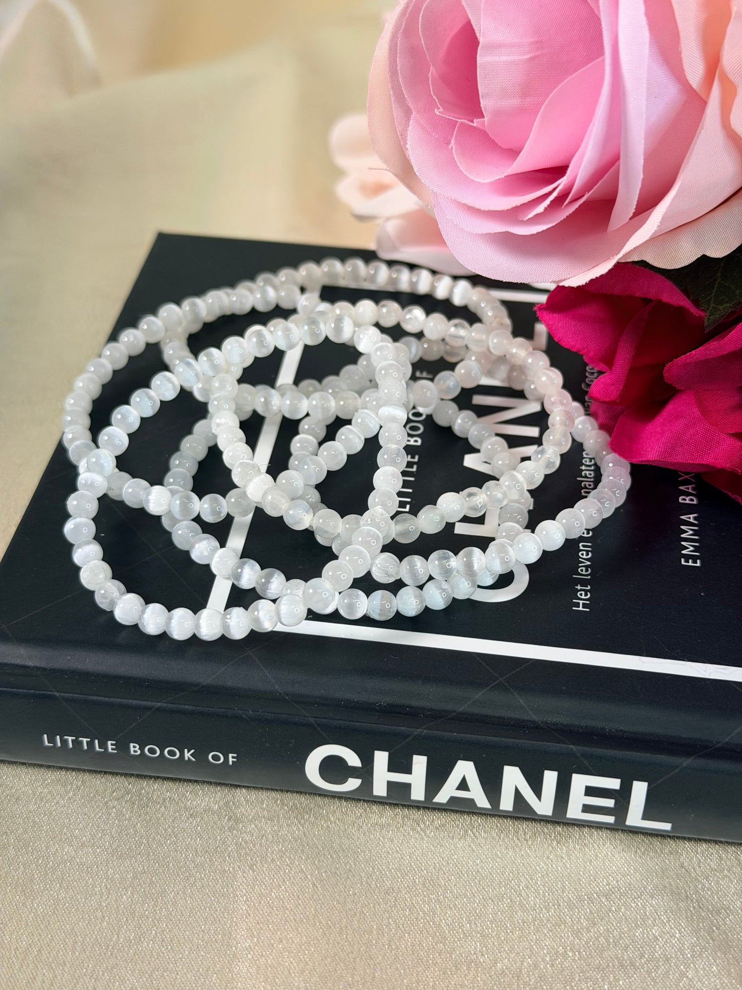 Seleniet armband 6mm