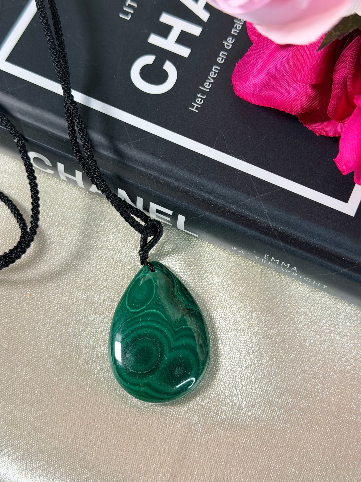 Malachiet ketting 2M