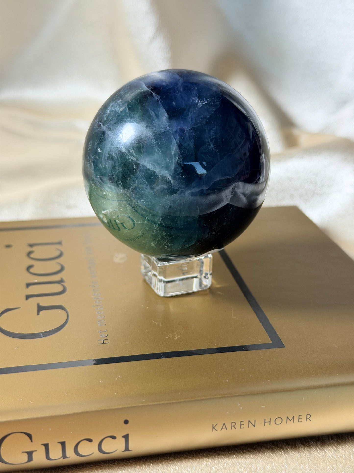 Blauwe Fluoriet bol 36F