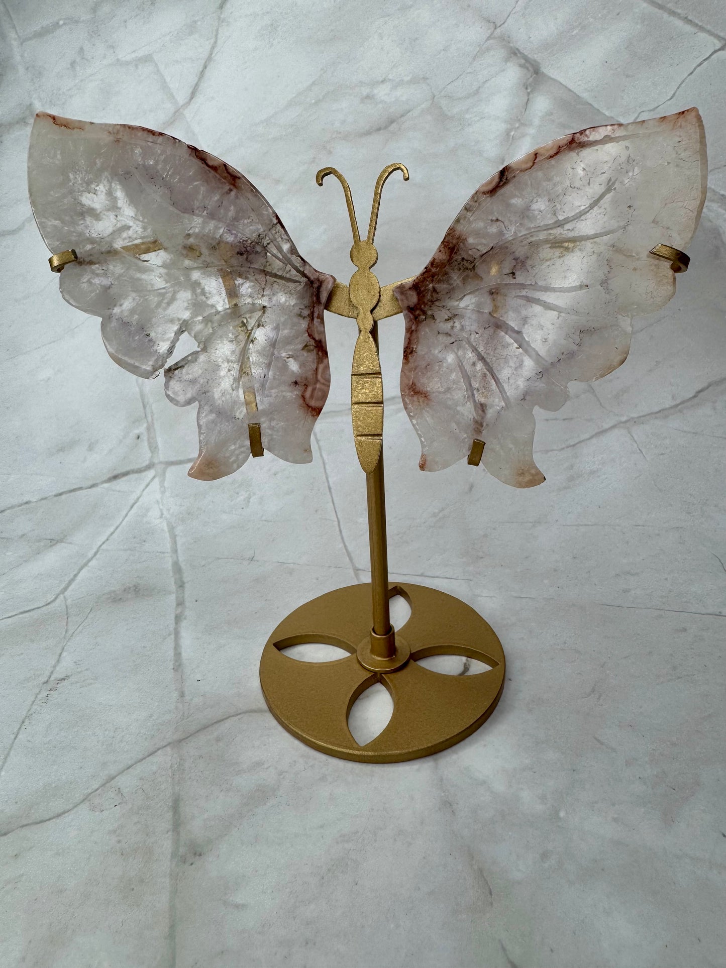 Amethist met Bloem Agaat vlinder 31