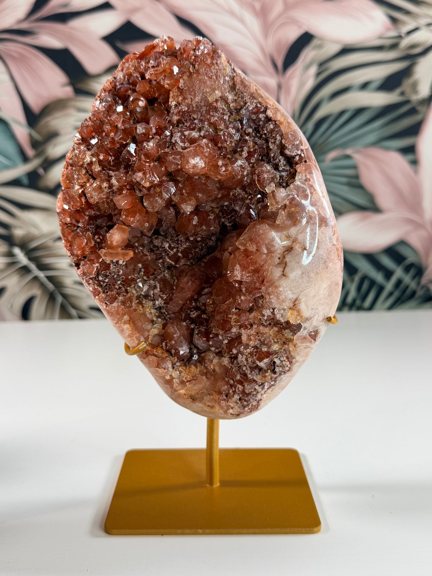 Roze Amethist op standaard 1