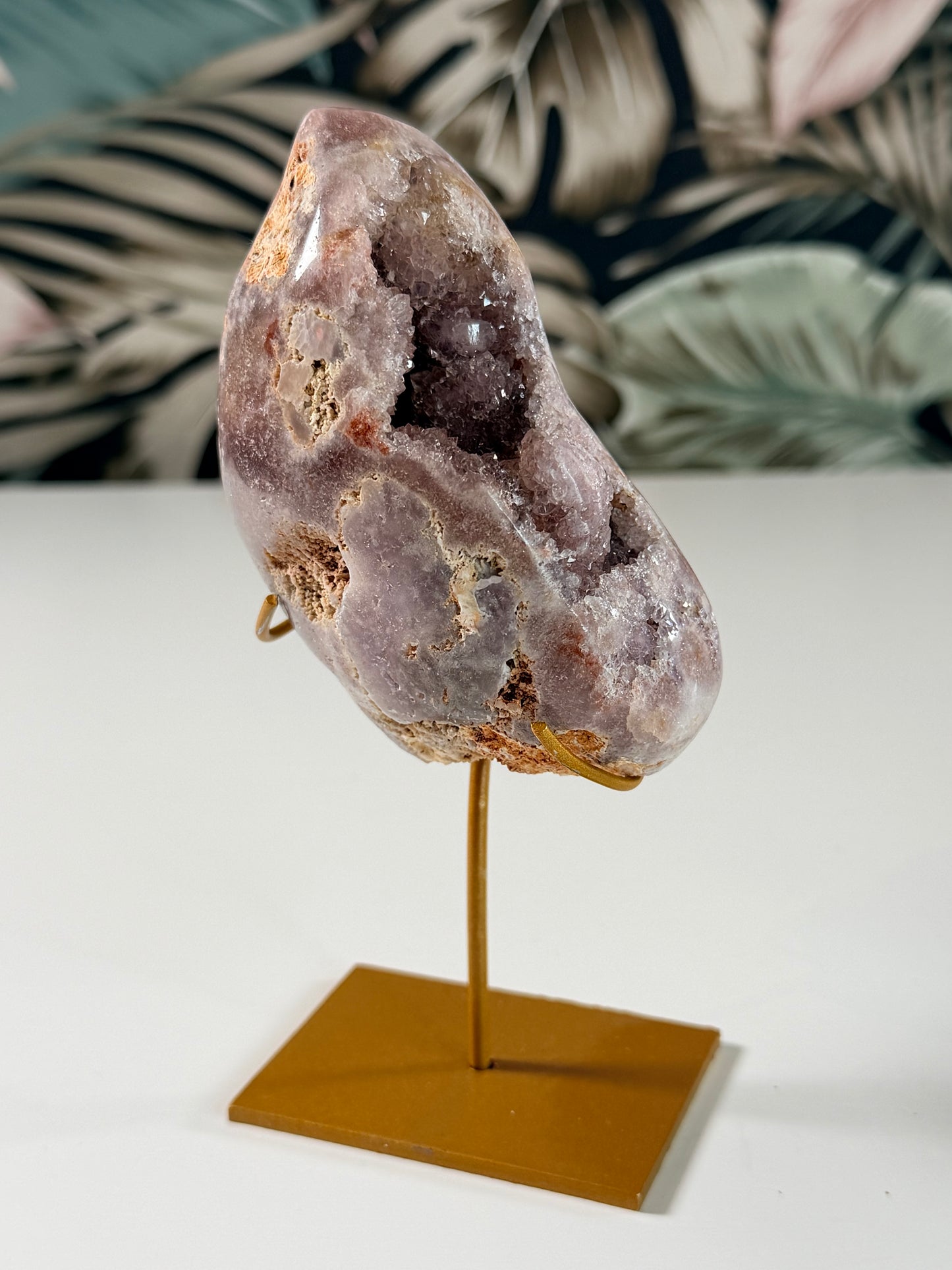 Roze Amethist op standaard 16