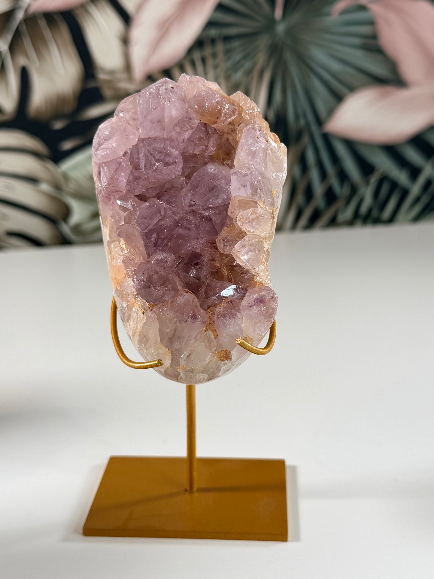 Roze Amethist op standaard 19