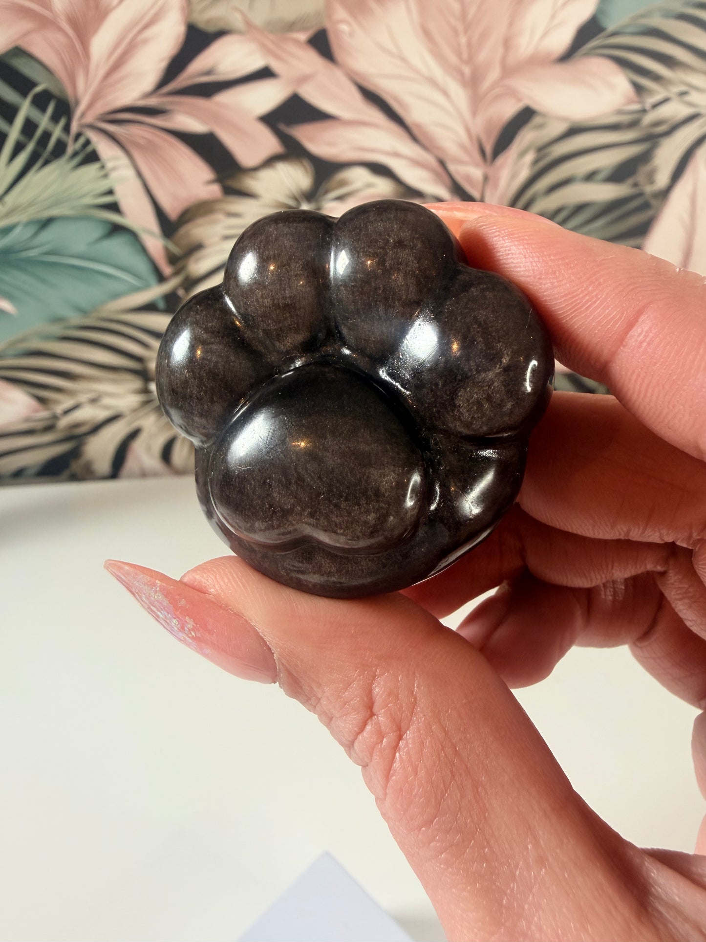 Silber Obsidian Katzenpfote 2