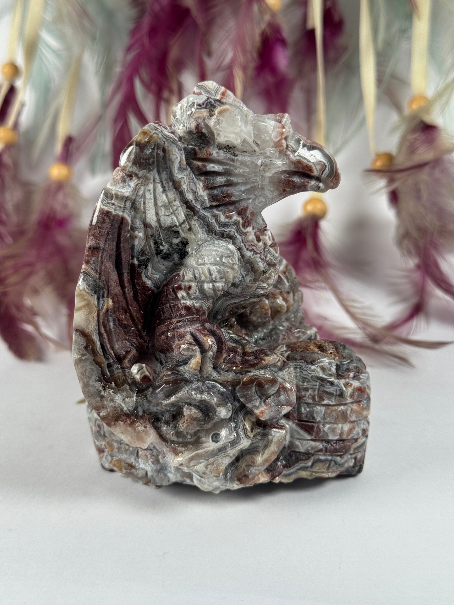 Crazy Lace Agate Dragon
