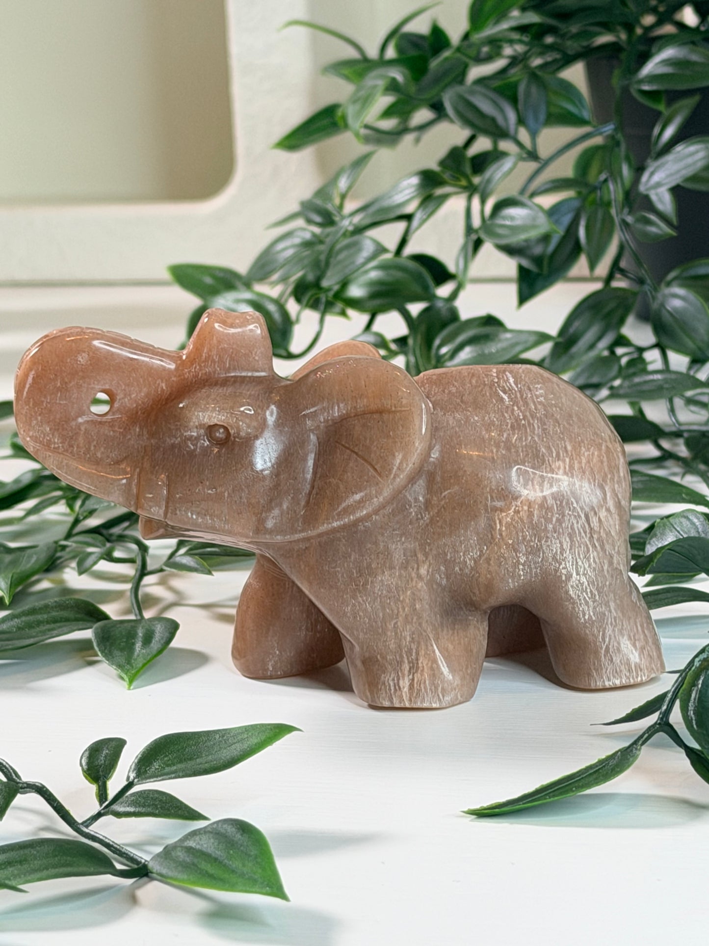 Perzik Maansteen olifant O3