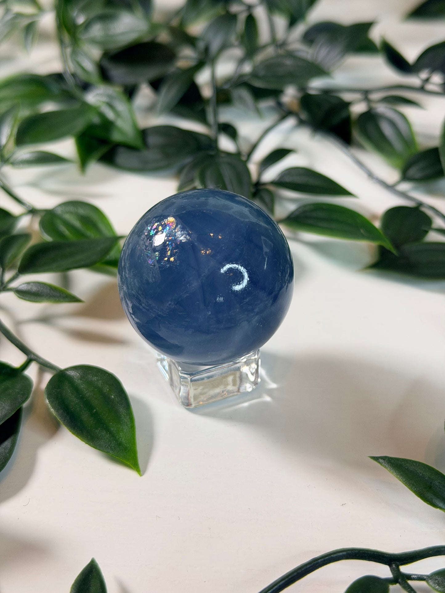 Blauwe Fluoriet bol F4