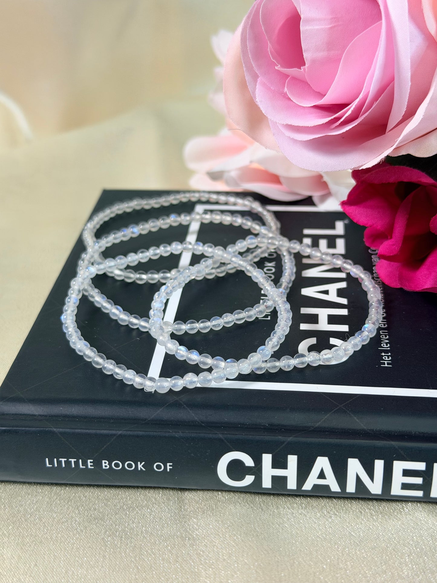 Maansteen armband 4mm