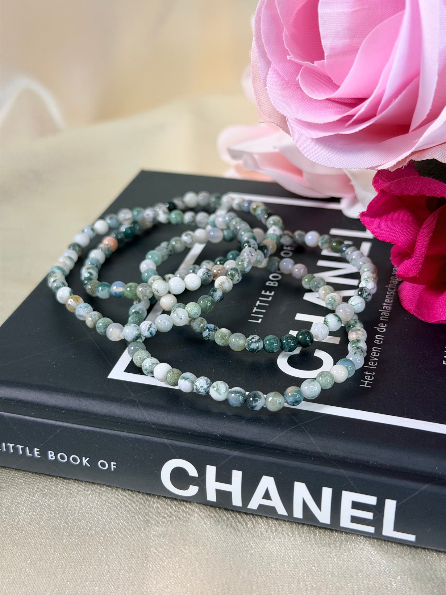 Mosagaat armband 6mm