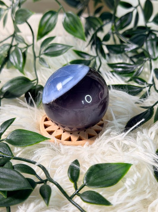 Blauwe Opaal bol 24O