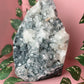 Chalcedony on a stand with Apophyllite 22c