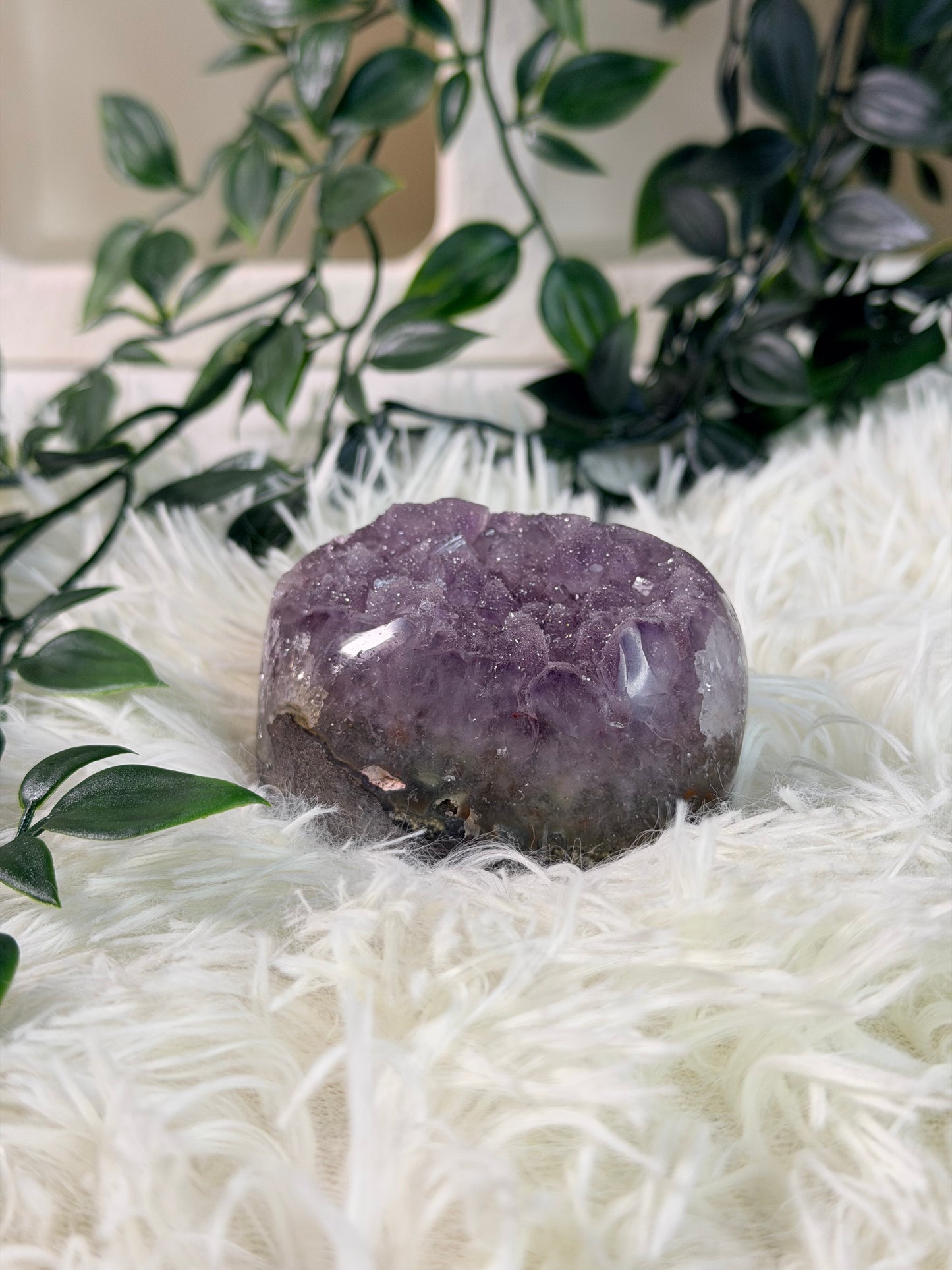 Sugar druzy Amethist op standvlak 19A