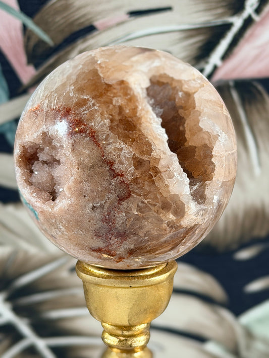 Roze Amethist bol 2R (met Bloem Agaat)