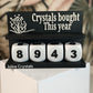 Crystals counter / Zwart - Wit