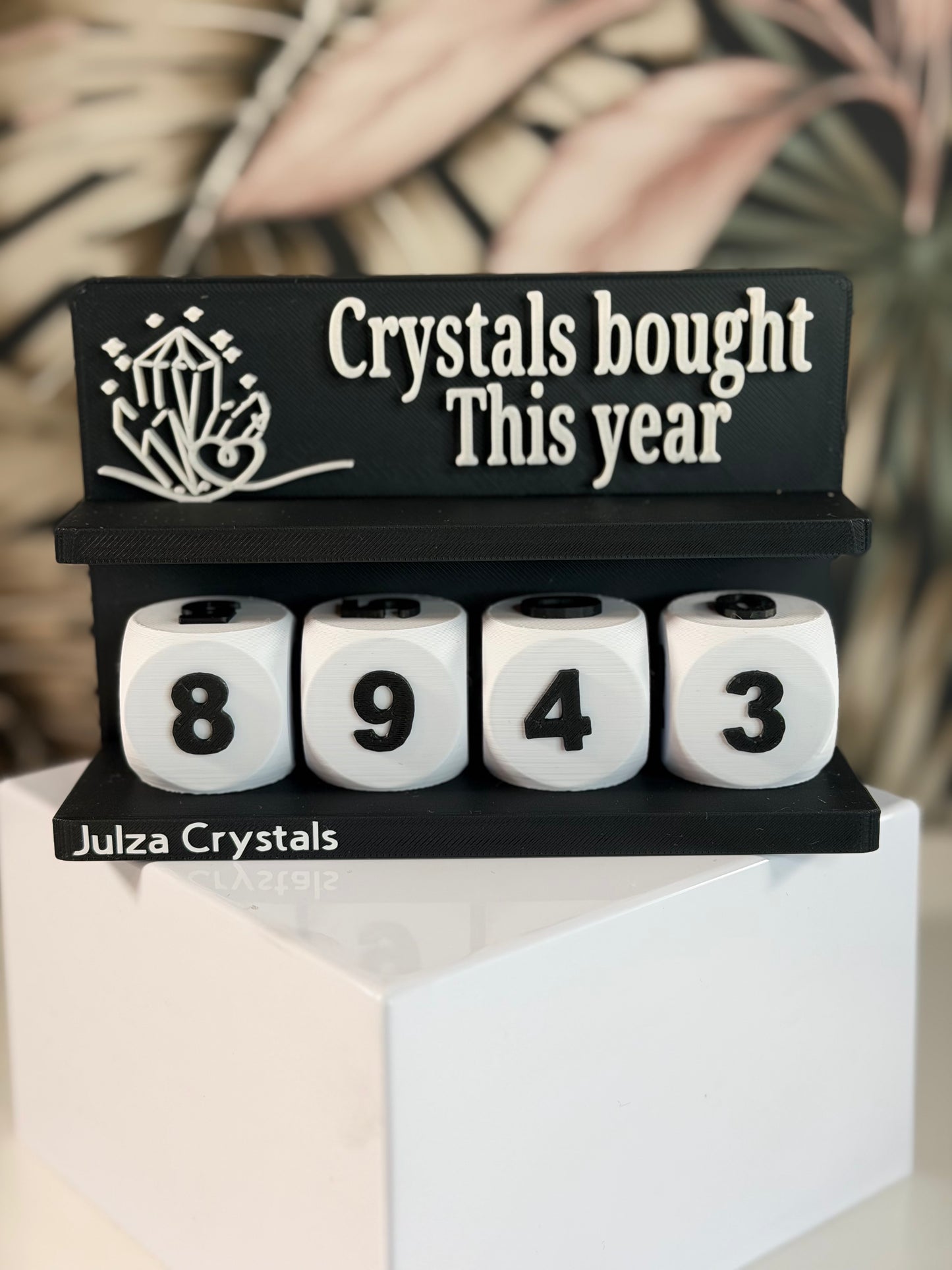 Crystals counter / Zwart - Wit