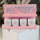 Crystals counter / Roze - Wit