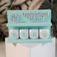 Crystals Counter / Mint green - White