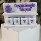 Crystals counter / Wit - Paars