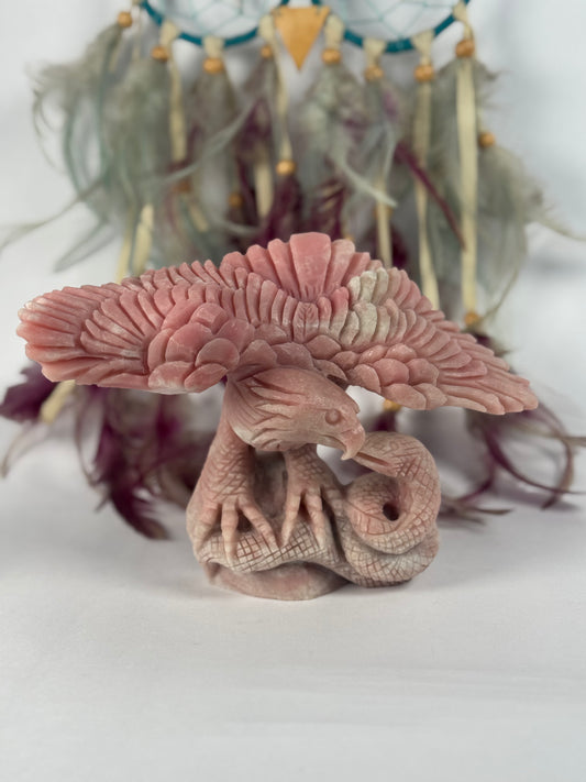 Roze Opaal Adelaar met slang