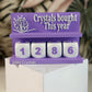 Crystals counter / Paars - Wit