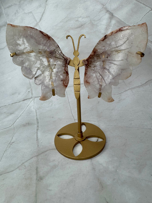 Amethist met Bloem Agaat vlinder 31