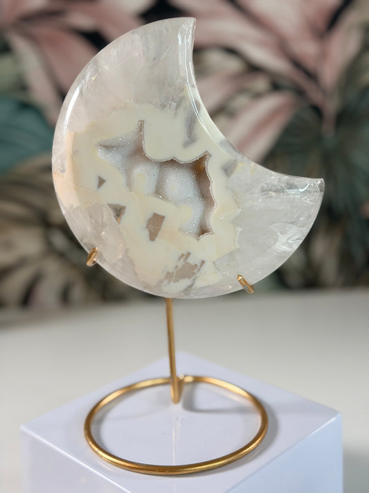 Achat-Mond auf Ständer 1