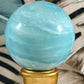 Caribbean Blue Calcite ball 9C