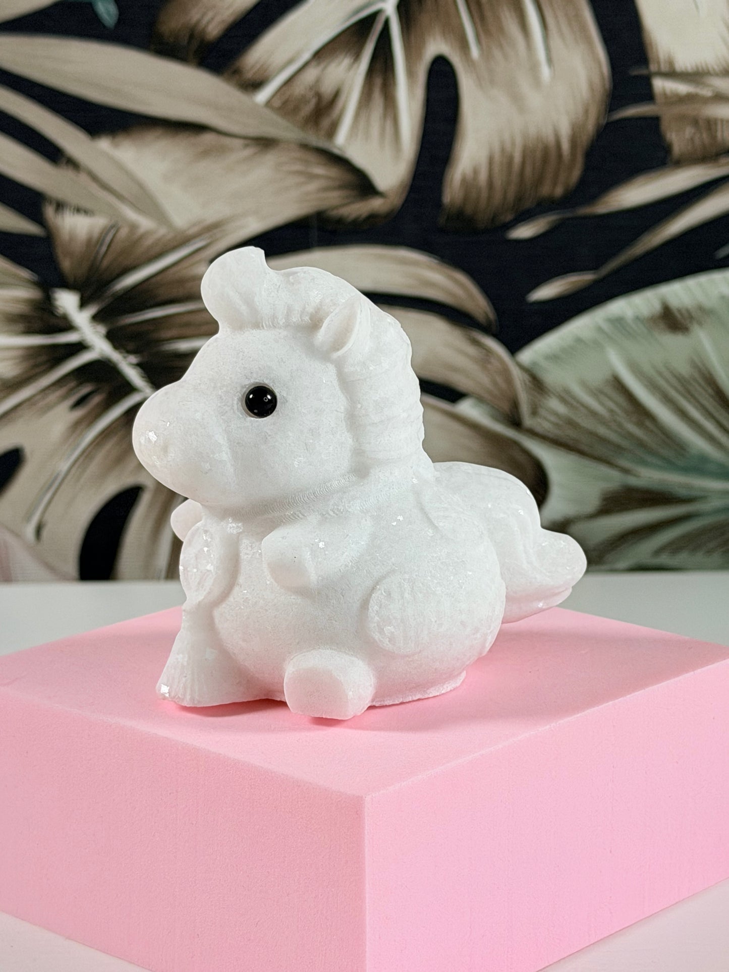 White Jade lucky horse “Elvis” 1