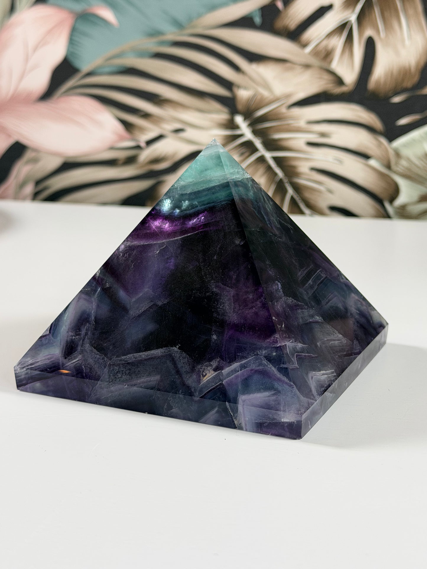 Fluorite pyramid