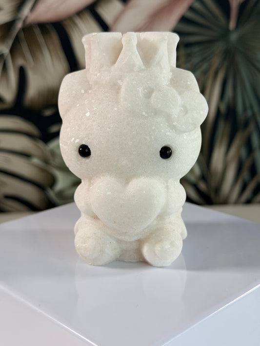 Weiße Jade Hello Kitty 1