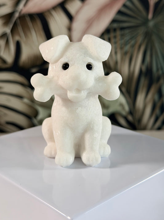 Weißer Jade Hund 3