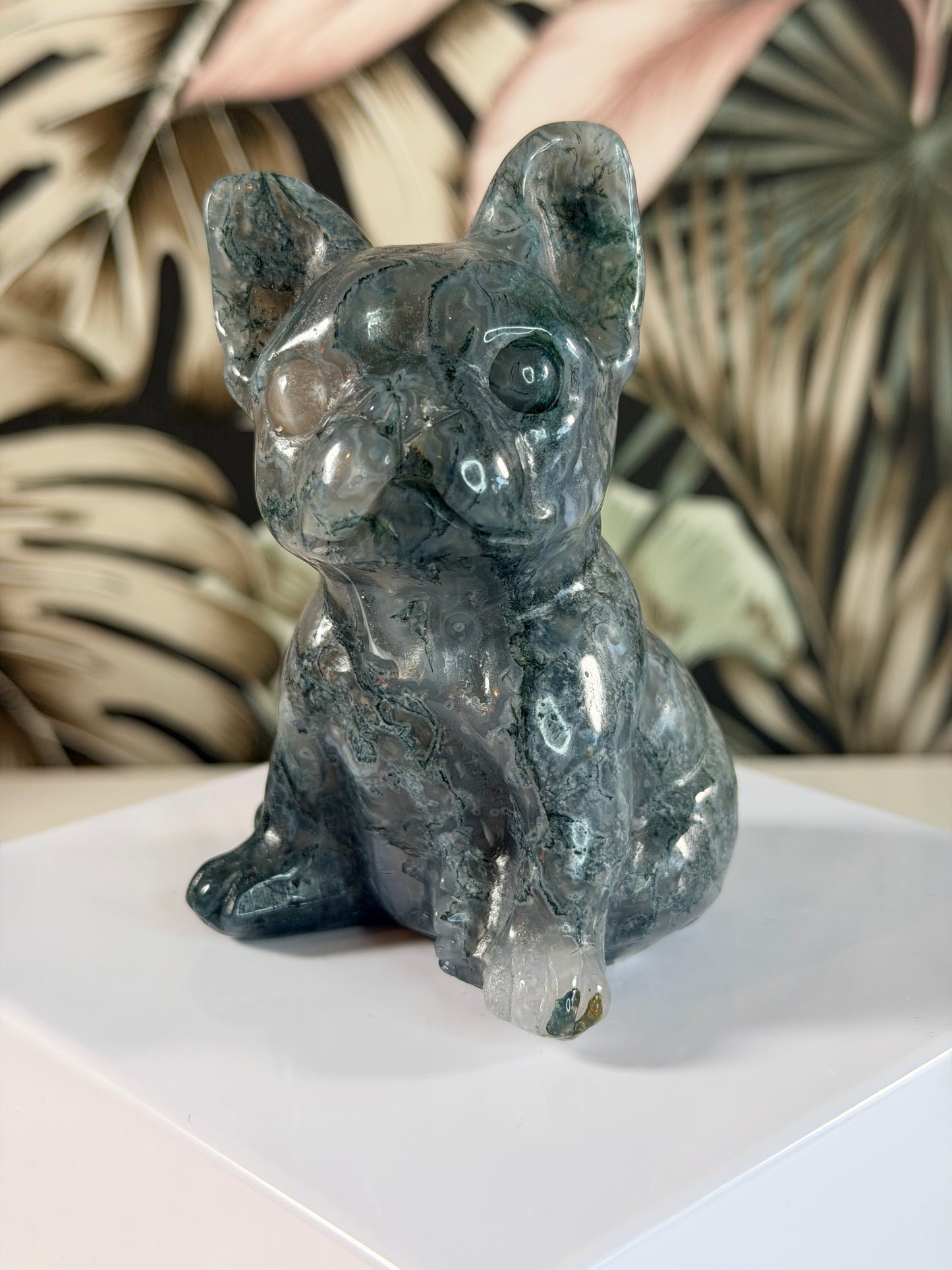Moss agate French Bulldog 1