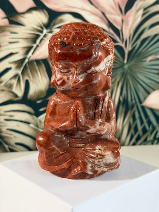 Roter Jaspis Buddha