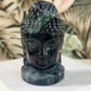Schwarze Rose Fluorit Buddha Kopf 2