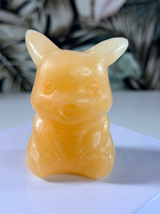 Yellow Calcite Pikachu 1 (medium)