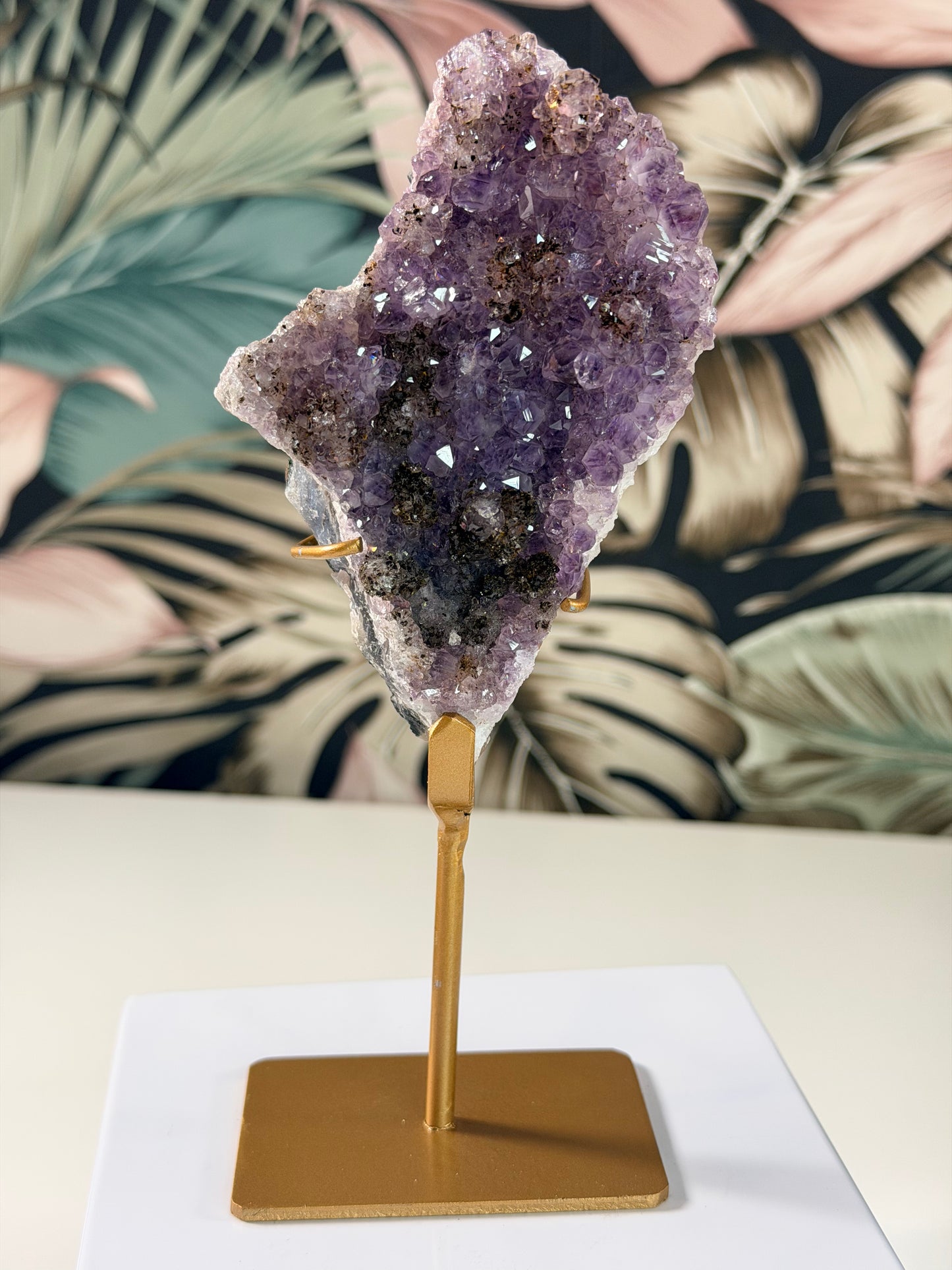 Amethyst on stand 14