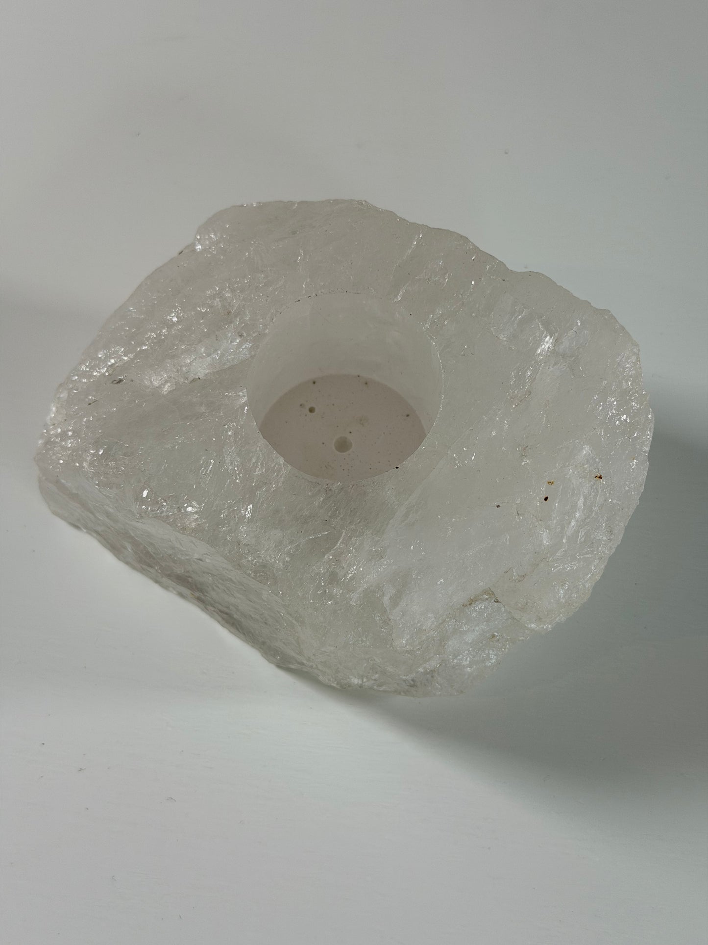 Bergkristall Teelichthalter 34