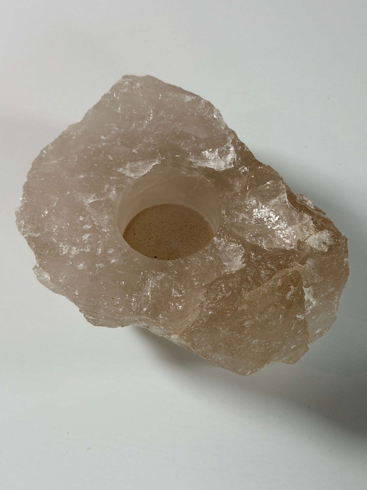 Rauchquarz Teelichthalter 47