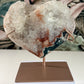 Roze Amethist hart 47