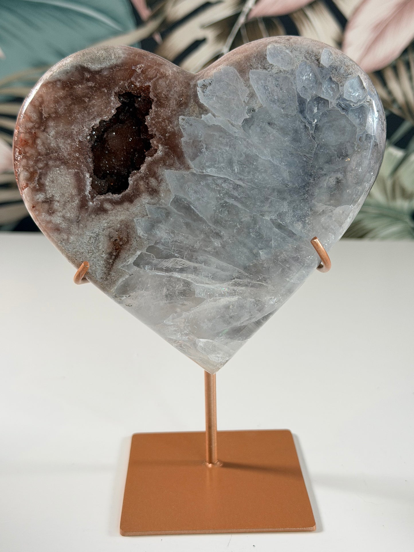 Rosenquarz Herz 27