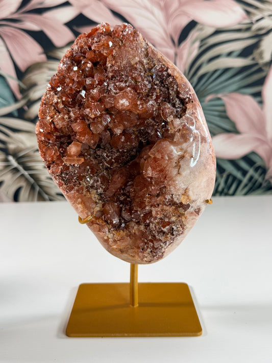 Roze Amethist op standaard 1