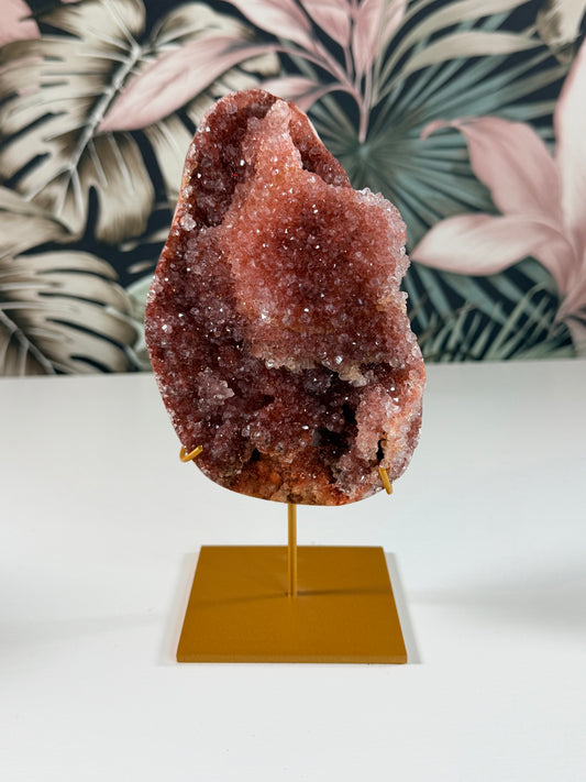 Roze Amethist op standaard 2