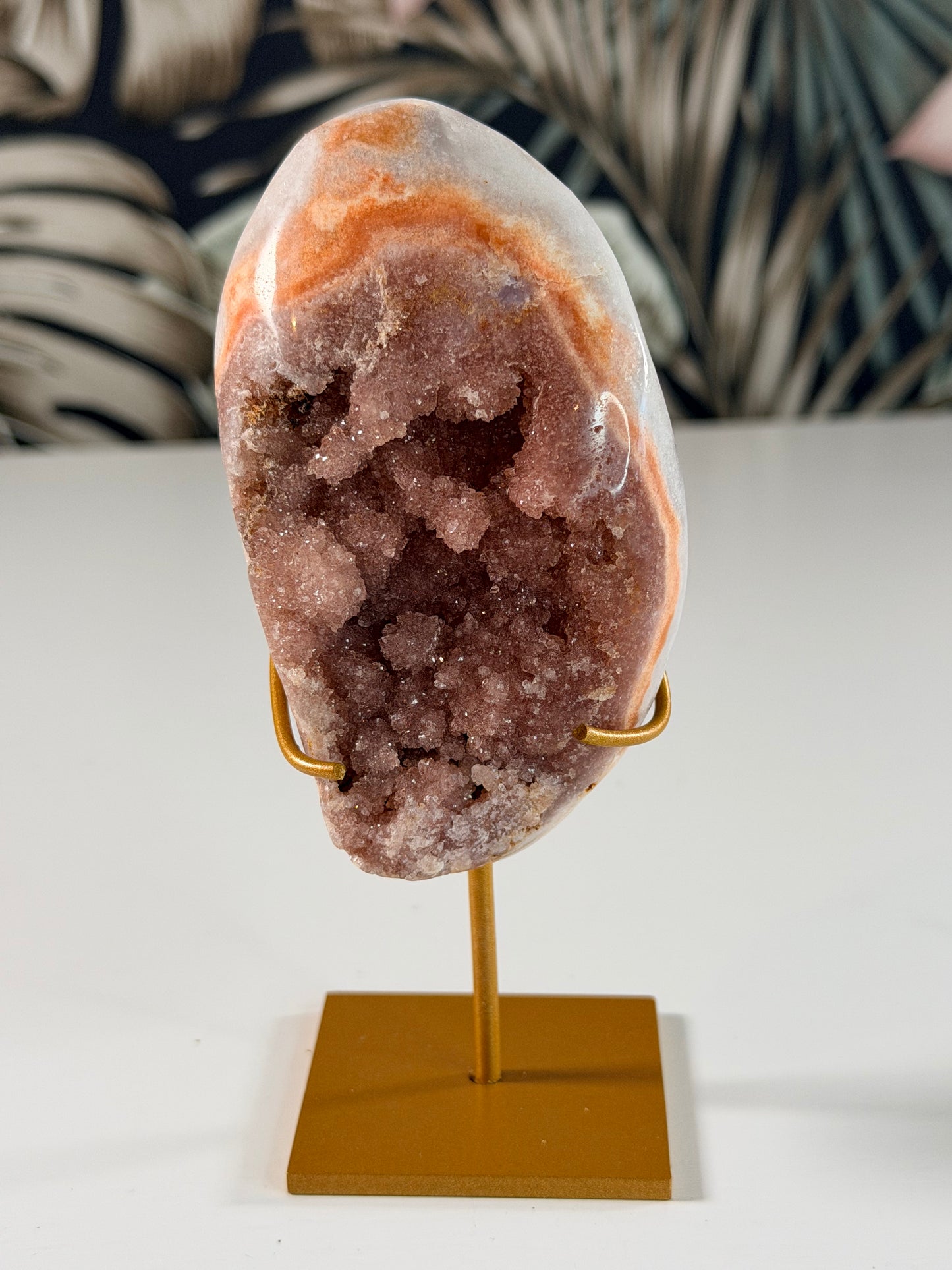 Roze Amethist op standaard 11