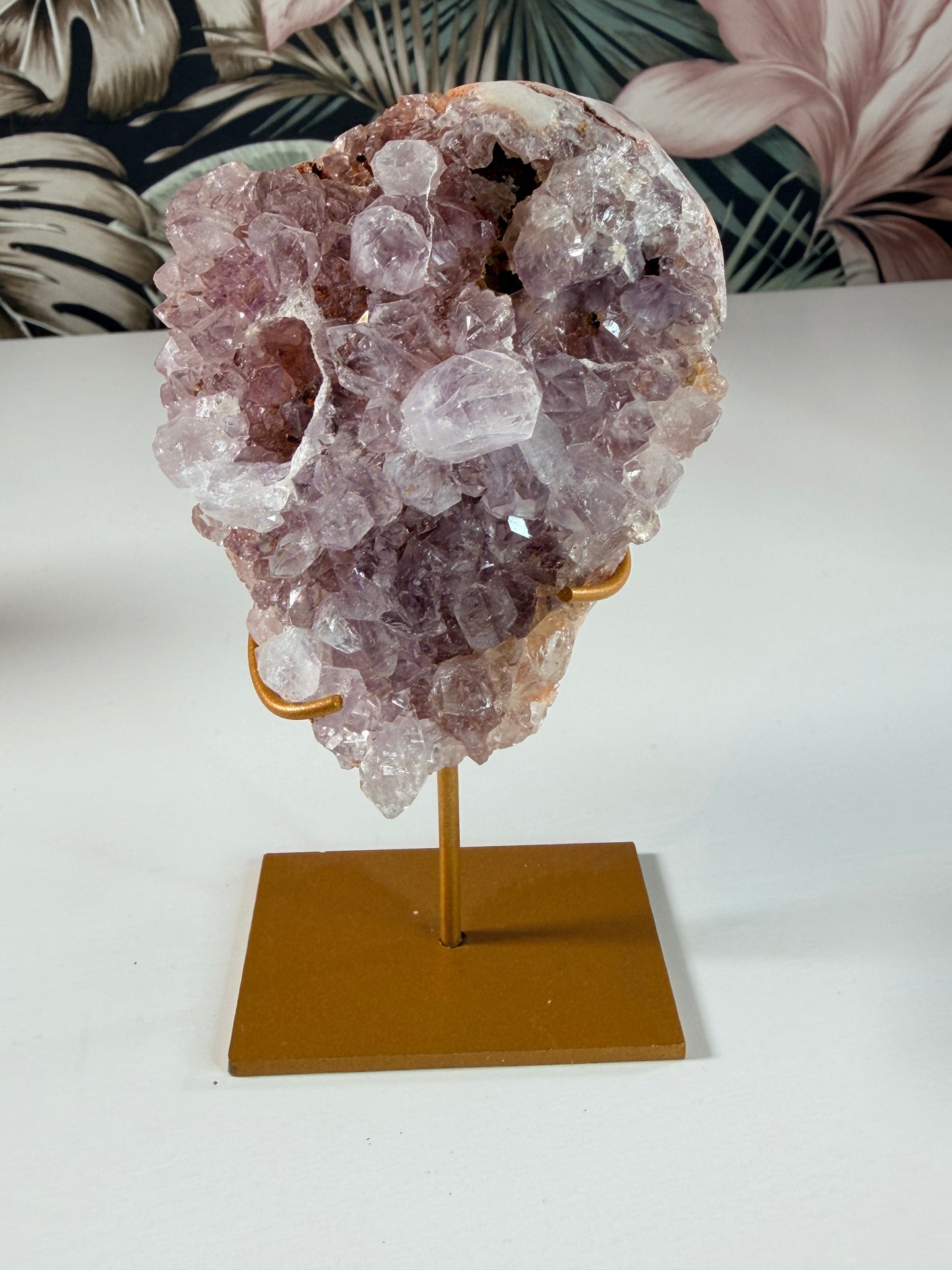 Roze Amethist op standaard 20