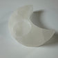 Selenite moon tealight holder