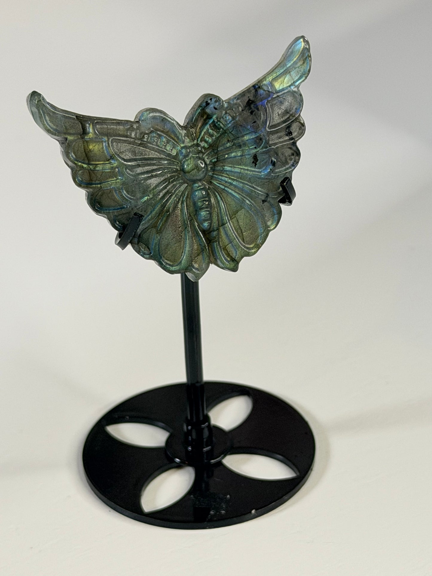 Labradorite Butterfly on Stand 4