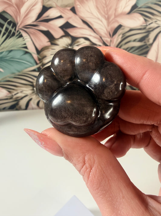 Silber Obsidian Katzenpfote 2