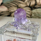 Amethyst-Glasgefäß mit Labradorit